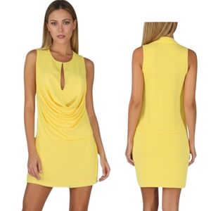 BLACK HALO Draped Front Sleeveless Mini Dress -Size 2